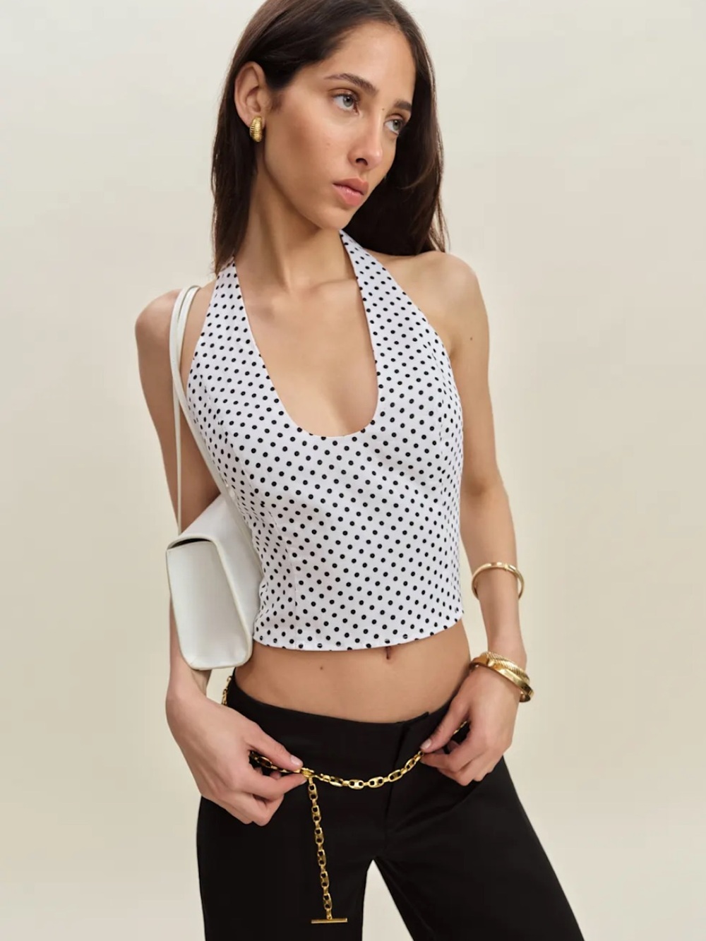 Reformation Sasha Linen Top